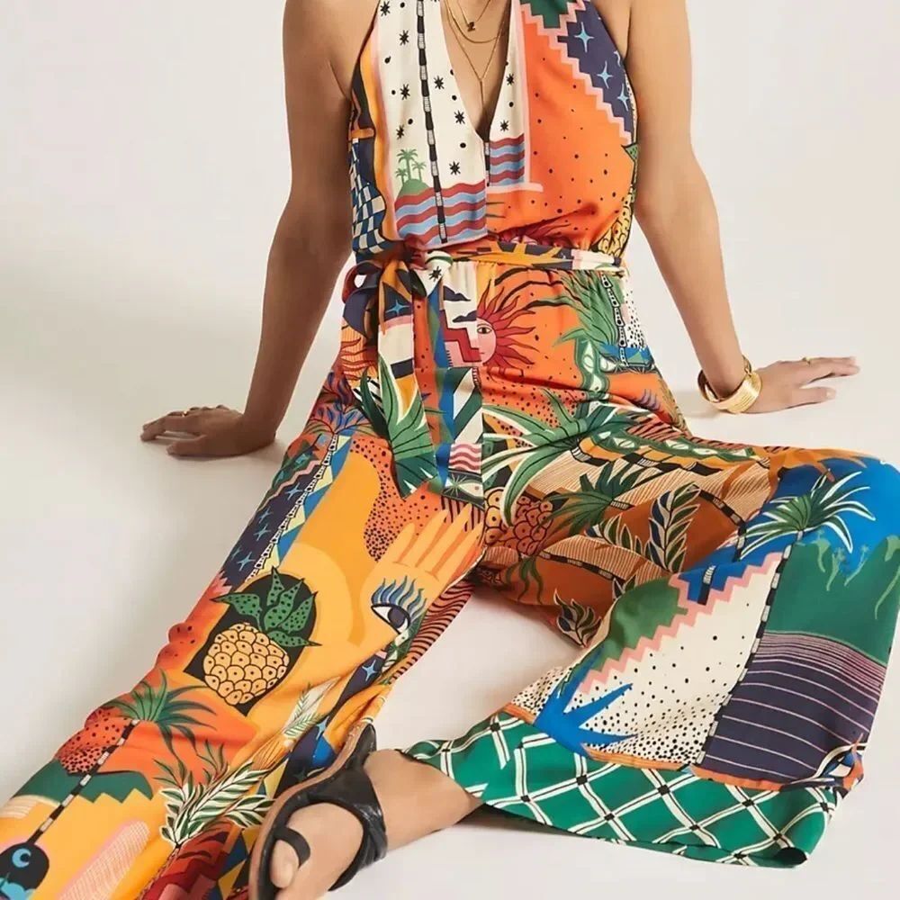 Farm Rio x Anthropologie Halter
Jumpsuit by Anthropologie